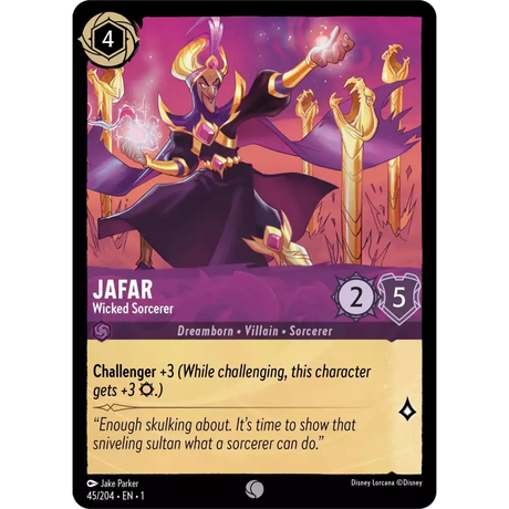 Jafar - Wicked Sorcerer (Common) - 45/204 - Disney Lorcana