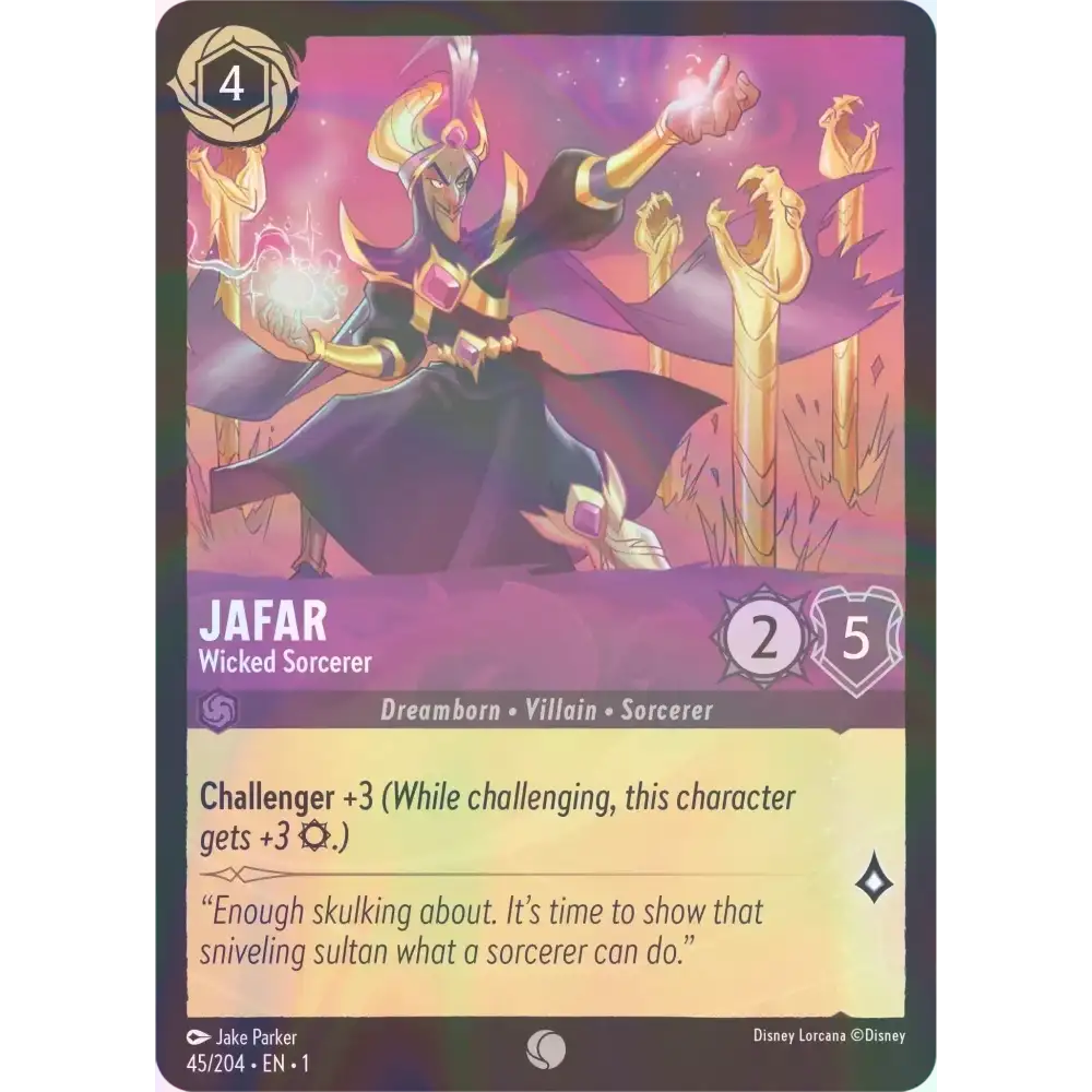 Jafar - Wicked Sorcerer - Foil (Common) - 45/204 - Disney