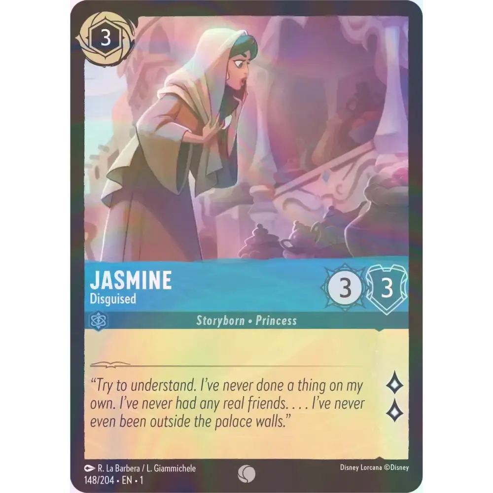 Jasmine - Disguised - Foil (Common) - 148/204 - Disney