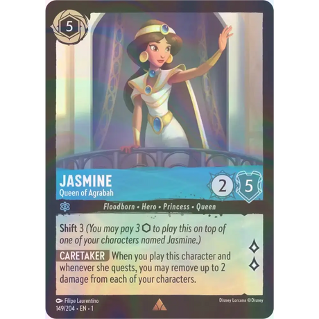 Jasmine - Queen of Agrabah - Foil (Rare) - 149/204 - Disney