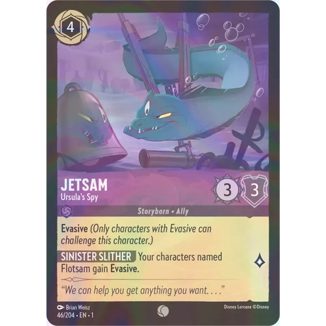 Jetsam - Ursula’s Spy - Foil (Common) - 46/204 - Disney