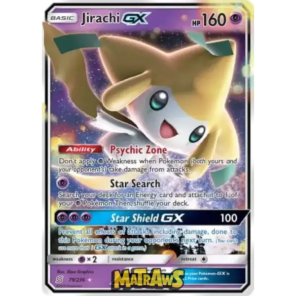 Jirachi GX - 079/236 Enkeltkort Unified Minds 