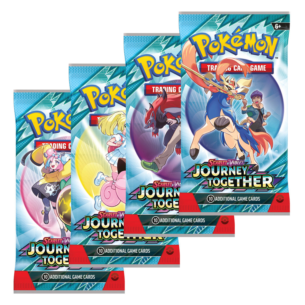 Pokémon TCG: Scarlet & Violet: Journey Together 4 stk. Booster Packs (Artwork Sæt)