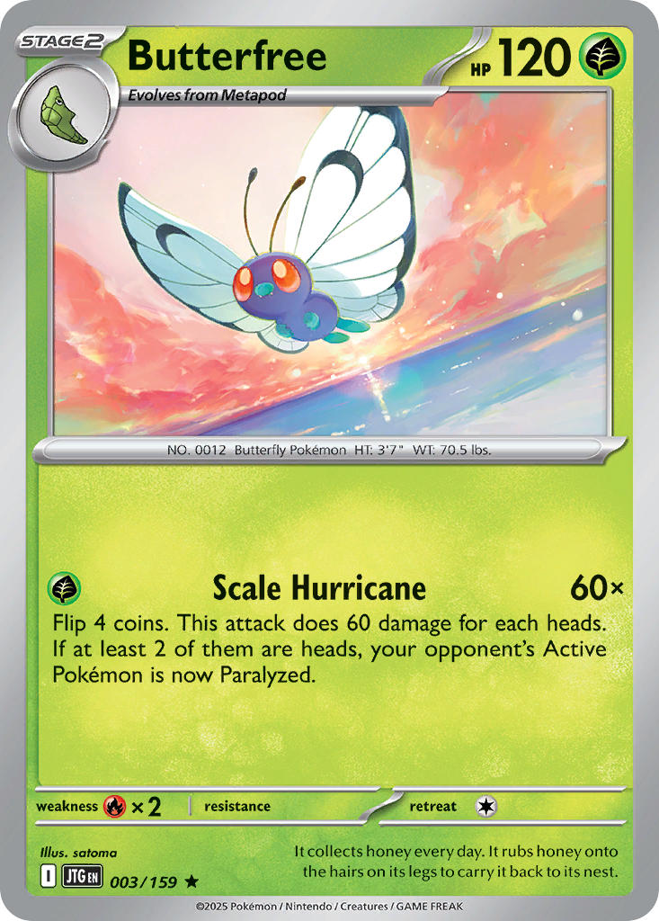 Butterfree⁣ - Journey Together⁣ (Rare)⁣ [003] English / Near Mint / Normal