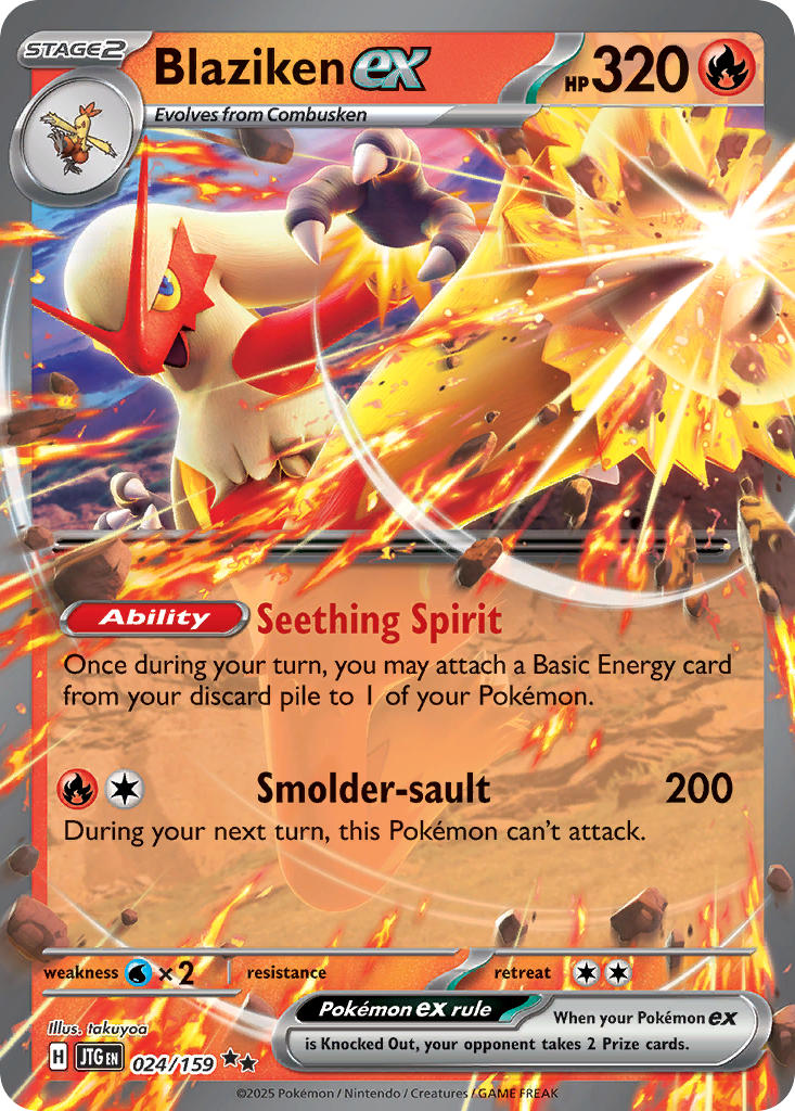 Blaziken ex⁣ - Journey Together⁣ (Double Rare)⁣ [024] English / Near Mint / Normal