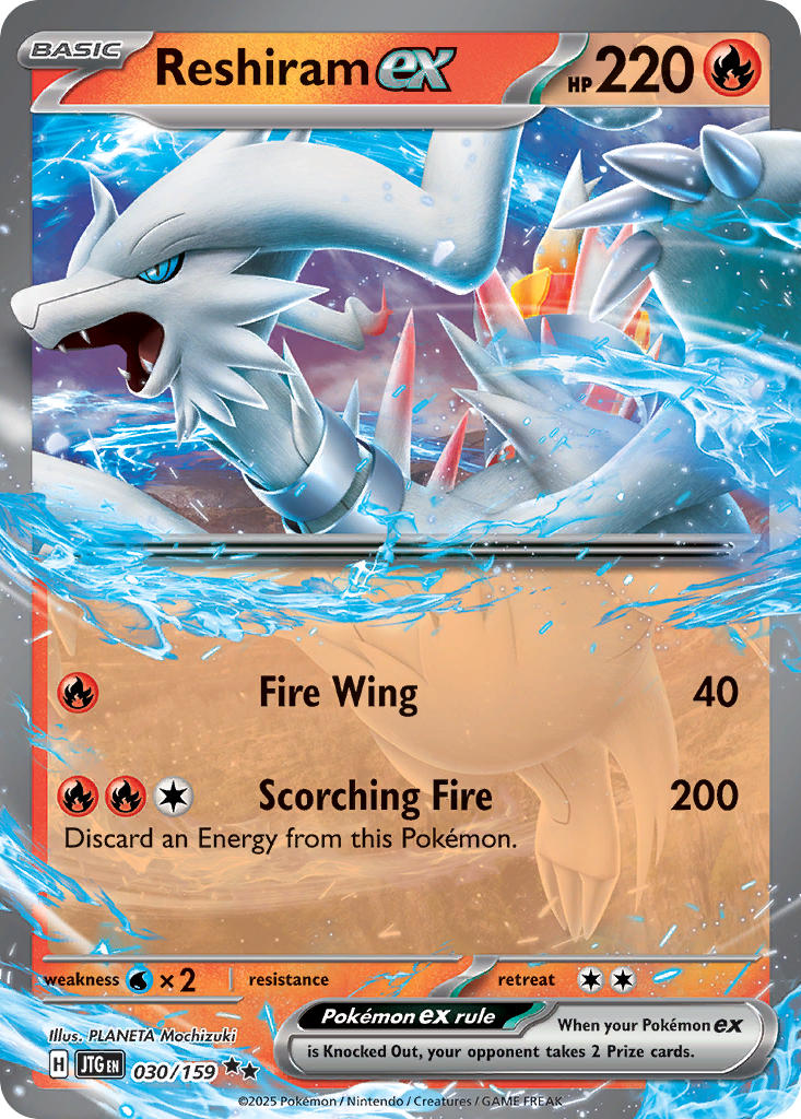 Reshiram ex⁣ - Journey Together⁣ (Double Rare)⁣ [030] English / Excellent / Normal