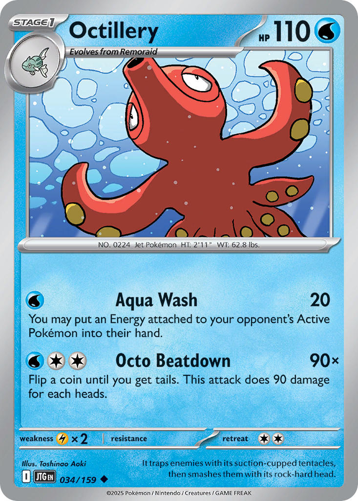 Octillery⁣ - Journey Together⁣ (Uncommon)⁣ [034] English / Near Mint / Normal