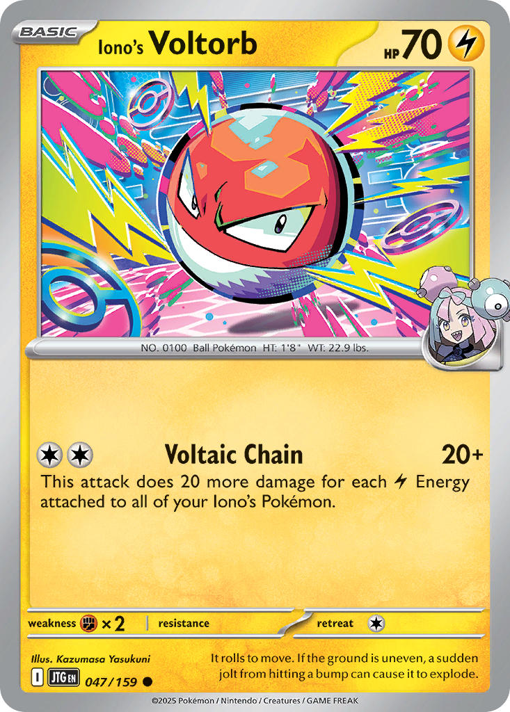Iono's Voltorb⁣ - Journey Together⁣ (Common)⁣ [047] English / Near Mint / Reverse-Holo Normal