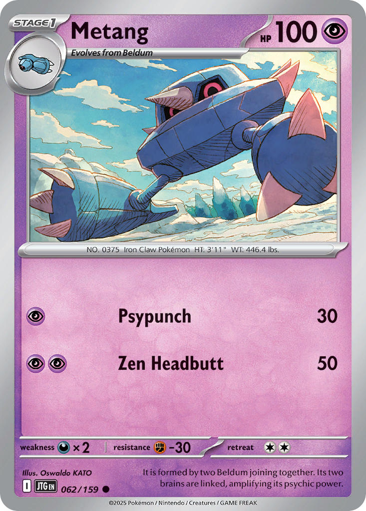 Metang⁣ - Journey Together⁣ (Common)⁣ [062] English / Near Mint / Reverse-Holo Normal