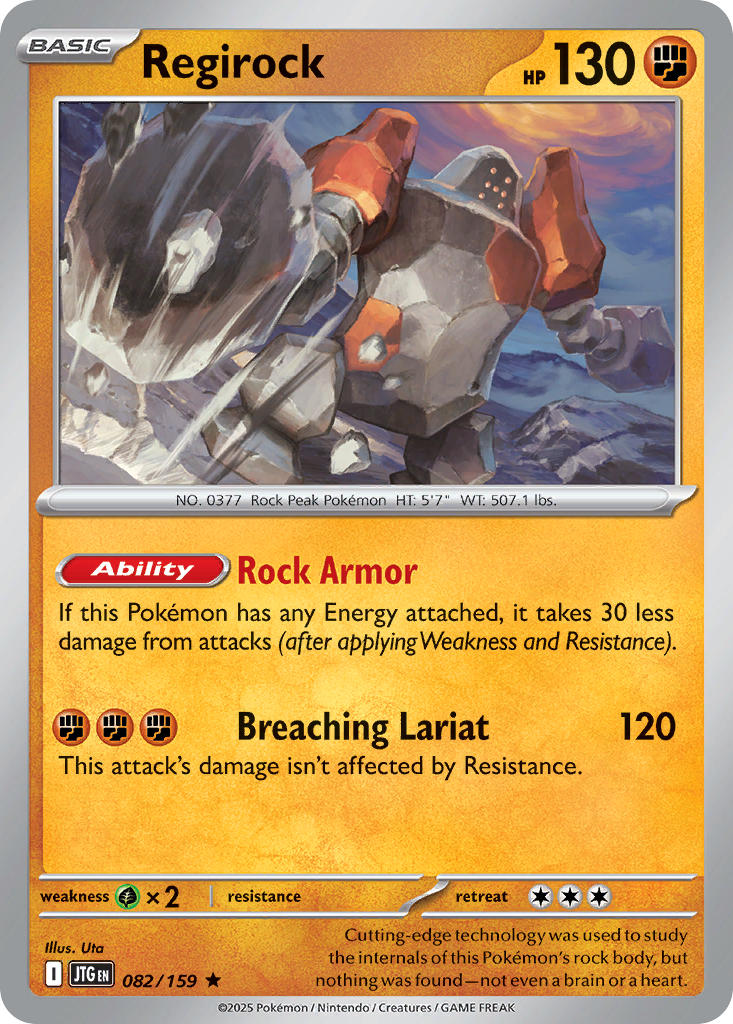 Regirock⁣ - Journey Together⁣ (Rare)⁣ [082] English / Near Mint / Normal