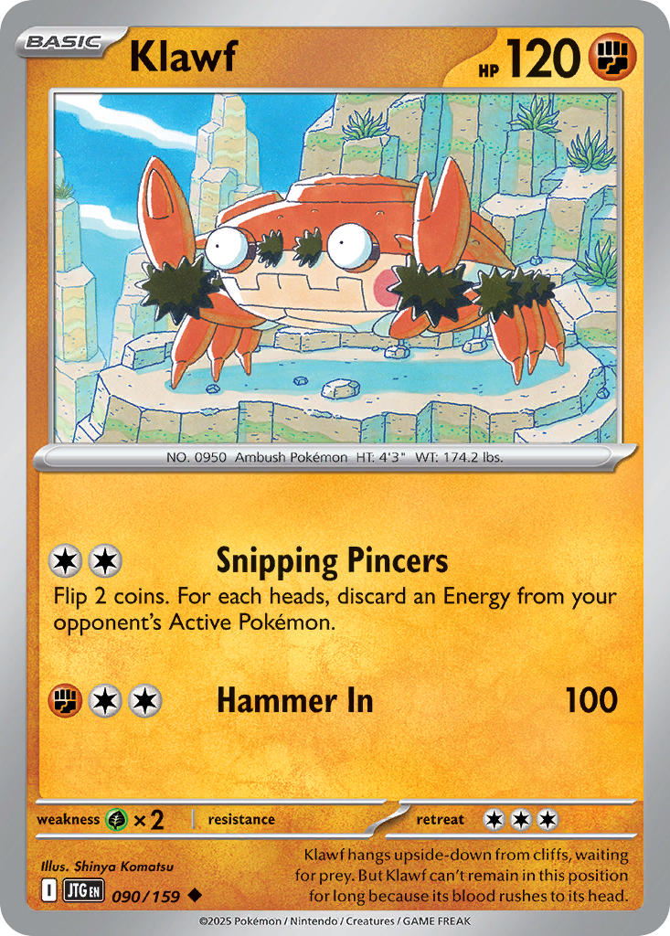Klawf⁣ - Journey Together⁣ (Uncommon)⁣ [090] English / Near Mint / Reverse-Holo Normal
