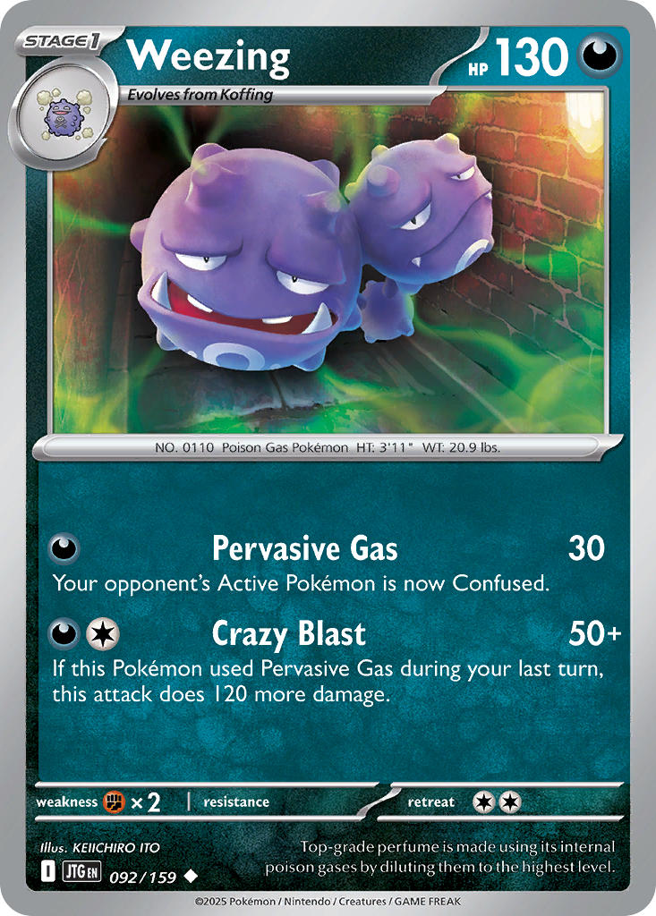 Weezing⁣ - Journey Together⁣ (Uncommon)⁣ [092] English / Near Mint / Normal