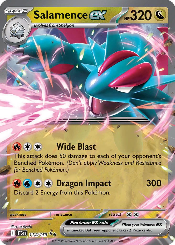 Salamence ex⁣ - Journey Together⁣ (Double Rare)⁣ [114] English / Near Mint / Normal