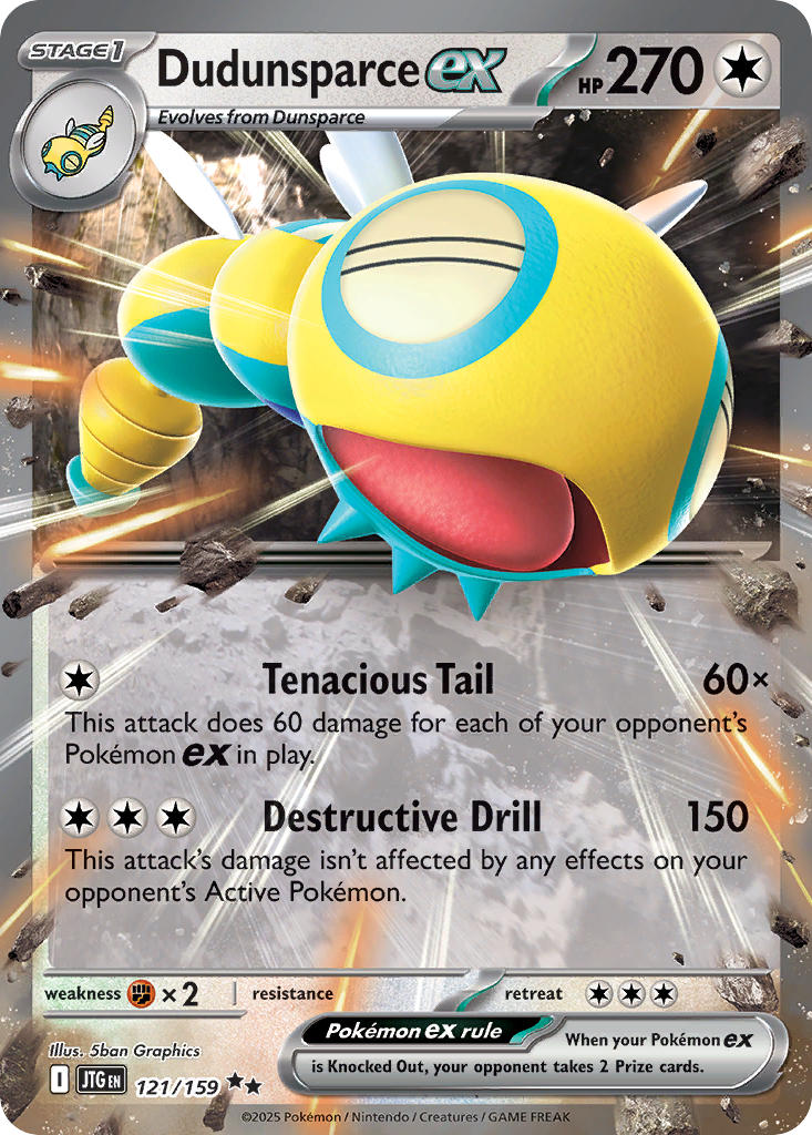 Dudunsparce ex⁣ - Journey Together⁣ (Double Rare)⁣ [121] English / Near Mint / Normal