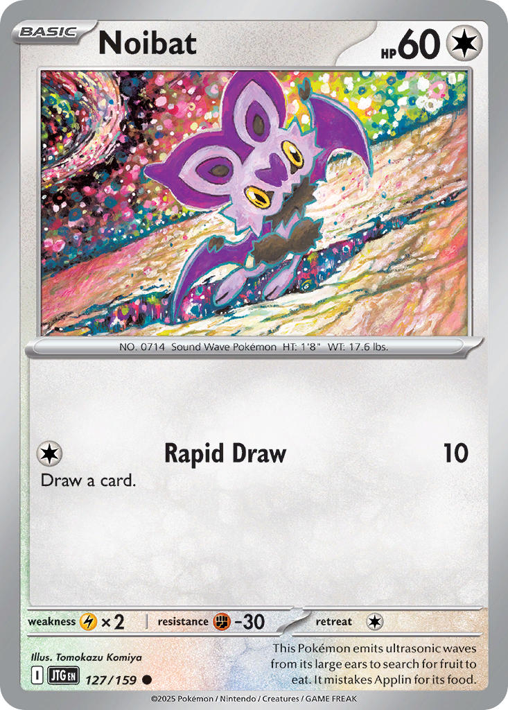 Noibat⁣ - Journey Together⁣ (Common)⁣ [127] English / Near Mint / Reverse-Holo Normal
