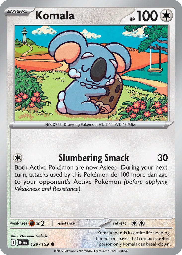 Komala⁣ - Journey Together⁣ (Common)⁣ [129] English / Near Mint / Reverse-Holo Normal