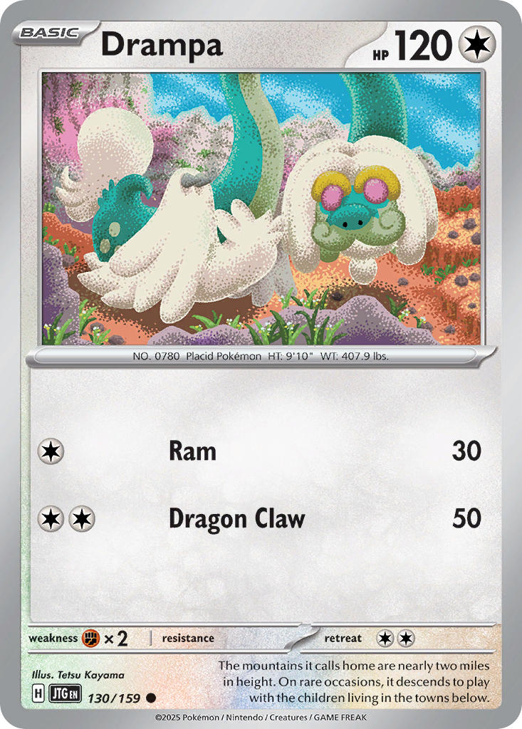 Drampa⁣ - Journey Together⁣ (Common)⁣ [130] English / Near Mint / Reverse-Holo Normal