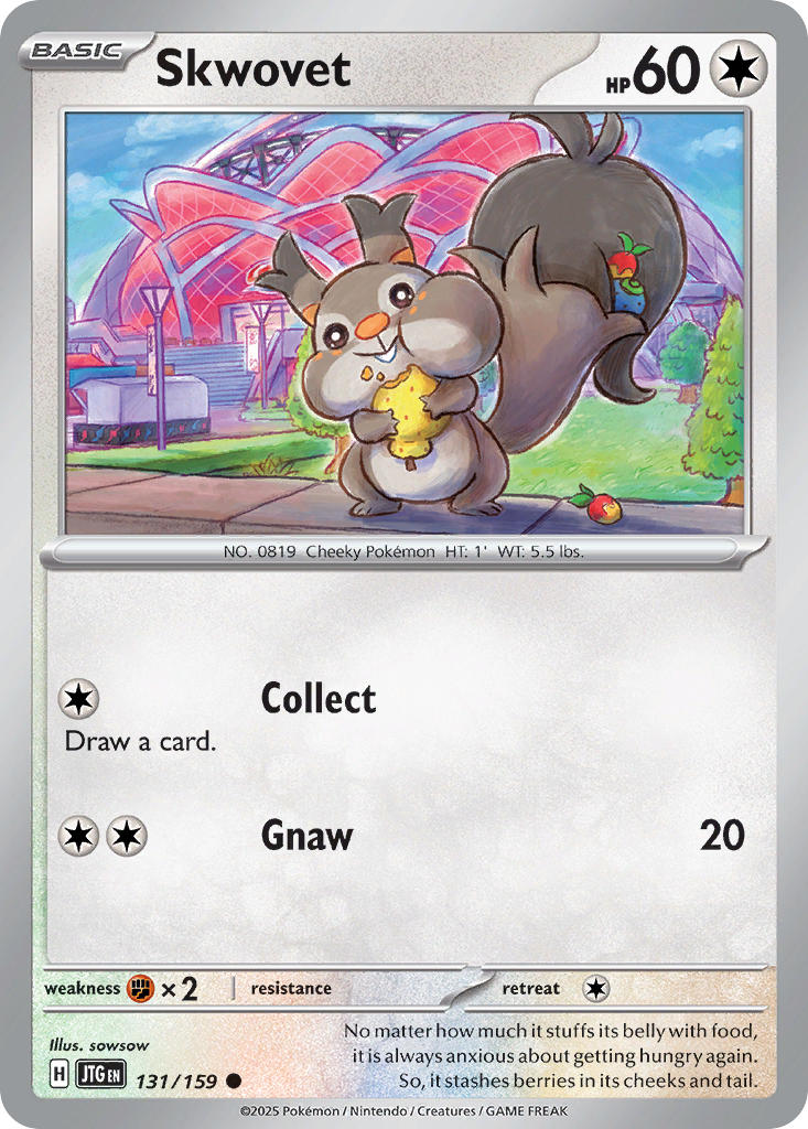 Skwovet⁣ - Journey Together⁣ (Common)⁣ [131] English / Near Mint / Reverse-Holo Normal