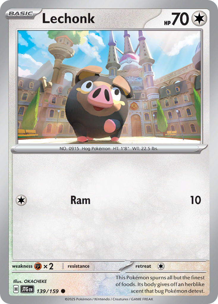 Lechonk⁣ - Journey Together⁣ (Common)⁣ [139] English / Near Mint / Reverse-Holo Normal