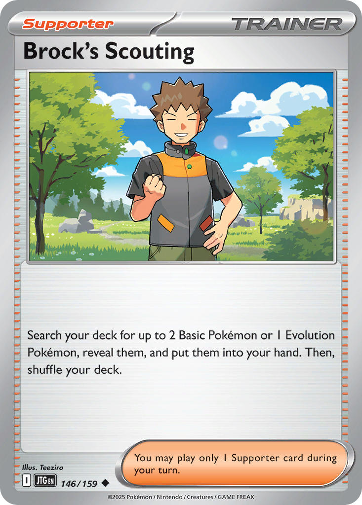 Brock's Scouting⁣ - Journey Together⁣ (Uncommon)⁣ [146] English / Near Mint / Reverse-Holo Normal