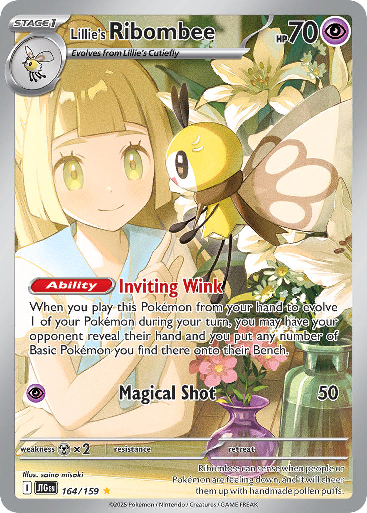 Lillie's Ribombee⁣ - Journey Together⁣ (Illustration Rare)⁣ [164] English / Near Mint / Normal