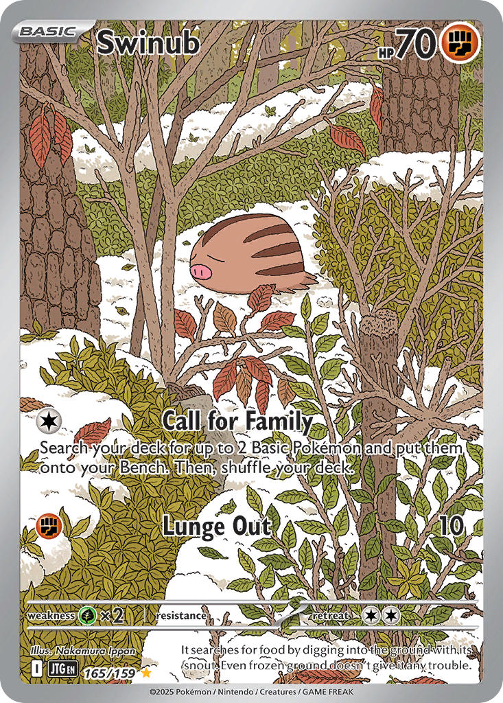 Swinub⁣ - Journey Together⁣ (Illustration Rare)⁣ [165] English / Near Mint / Normal