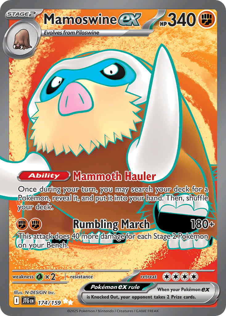 Mamoswine ex⁣ - Journey Together⁣ (Ultra Rare)⁣ [174] English / Near Mint / Normal