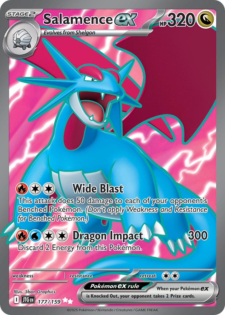 Salamence ex⁣ - Journey Together⁣ (Ultra Rare)⁣ [177] English / Near Mint / Normal