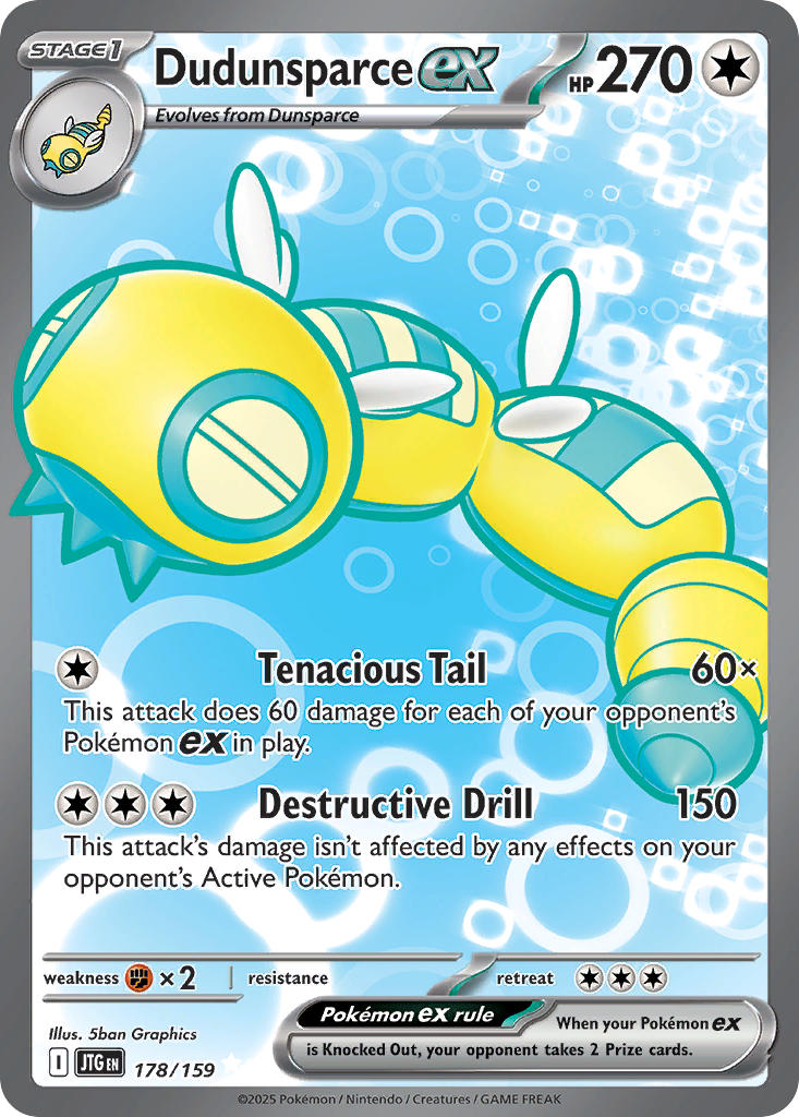 Dudunsparce ex⁣ - Journey Together⁣ (Ultra Rare)⁣ [178] English / Near Mint / Normal
