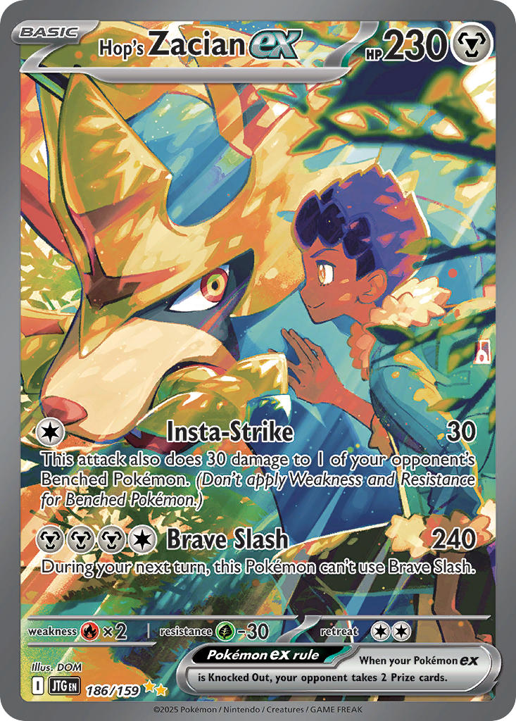 Hop's Zacian ex⁣ - Journey Together⁣ (Special Illustration Rare)⁣ [186] English / Near Mint / Normal