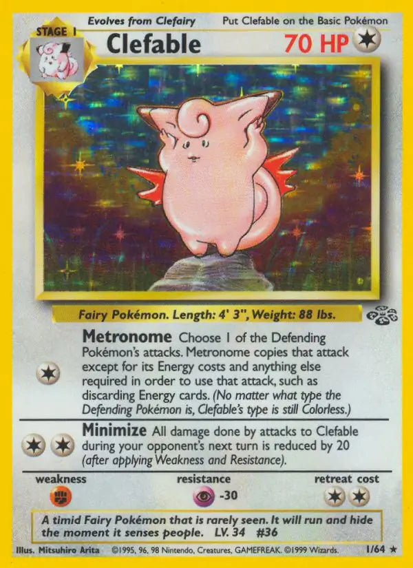 Clefable - Jungle (Holo Rare) [1] Kortspil