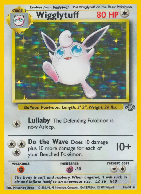 Wigglytuff⁣ - Jungle⁣ (Holo Rare)⁣ [16] English / Poor / Normal