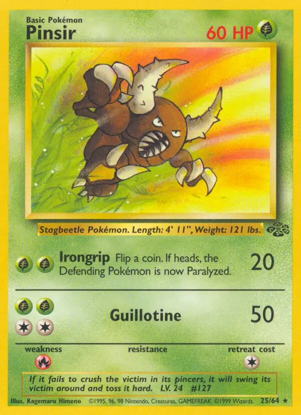 Pinsir⁣ - Jungle⁣ (Rare)⁣ [25] English / Light Played / Normal