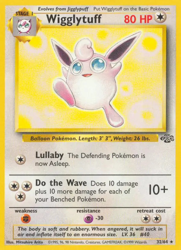 Wigglytuff⁣ - Jungle⁣ (Rare)⁣ [32] English / Good / Normal