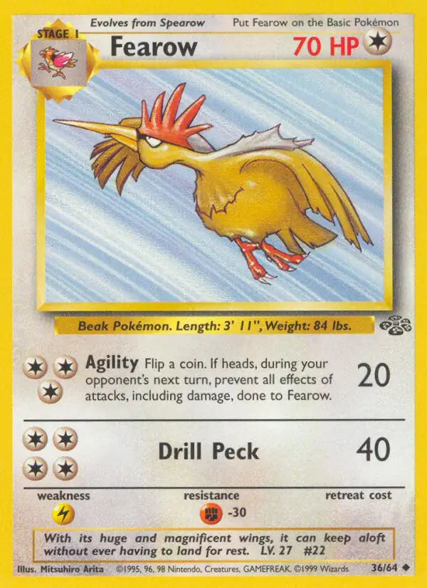 Fearow⁣ - Jungle⁣ (Uncommon)⁣ [36] English / Poor / Normal