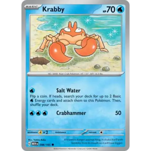 Krabby - 098/165 - Enkeltkort