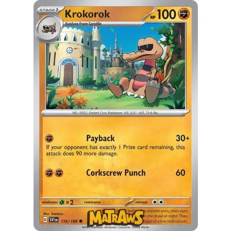 Krokorok - 116/198 Enkeltkort Scarlet & Violet Base Set 