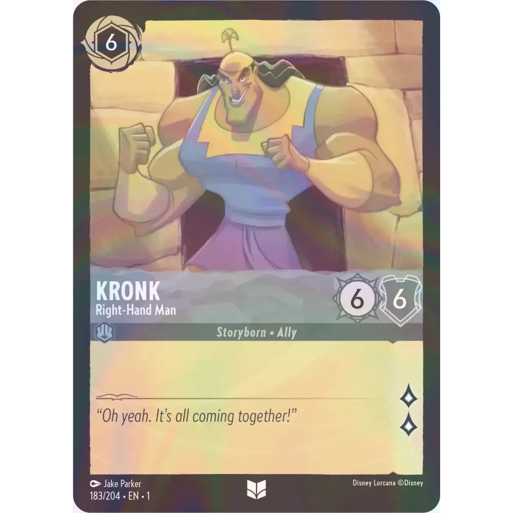 Kronk - Right-Hand Man - Foil (Uncommon) - 183/204 - Disney