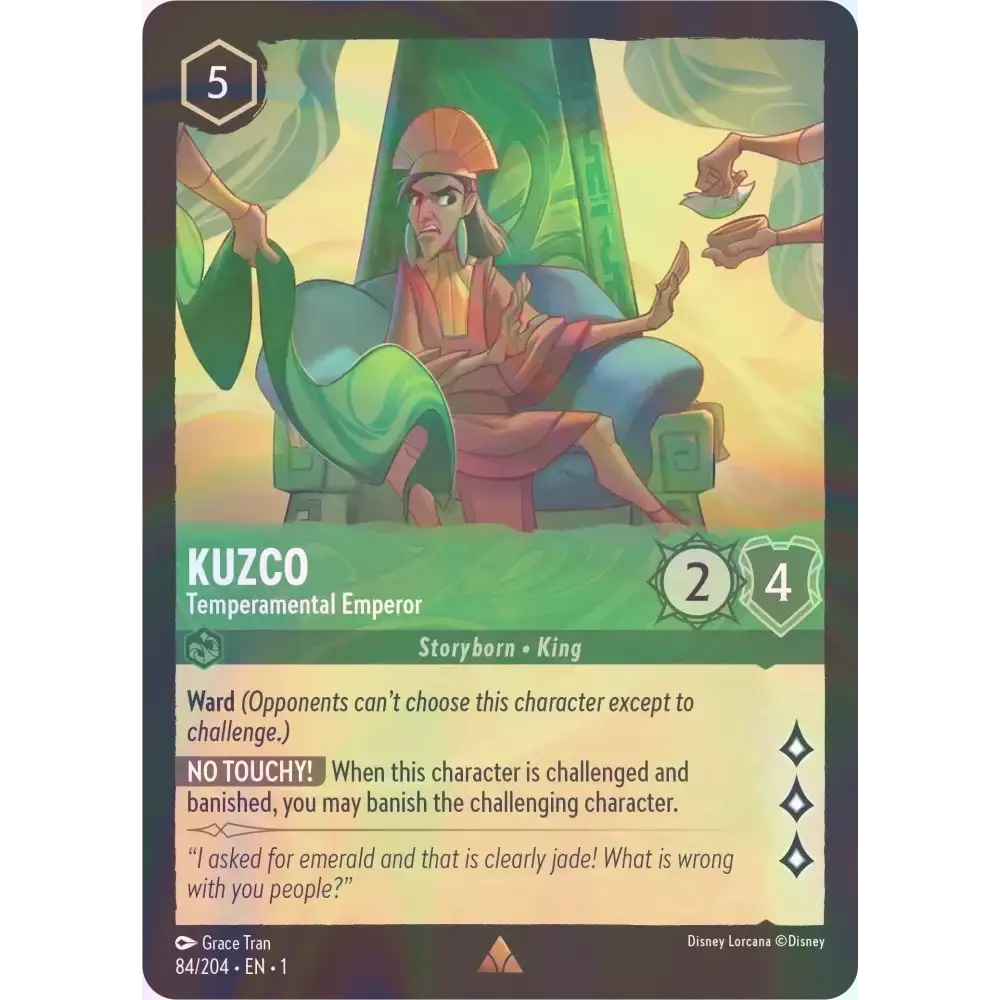 Kuzco - Temperamental Emperor - Foil (Rare) - 84/204