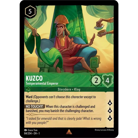 Kuzco - Temperamental Emperor (Rare) - 84/204 - Disney