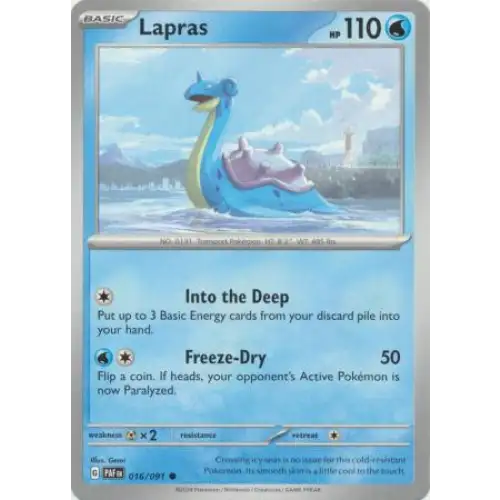 Lapras - 016/091 - Enkeltkort