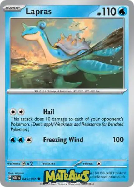 Lapras - 045/197 Enkeltkort