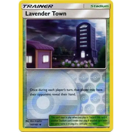 Lavender Town - Reverse - 147/181 Enkeltkort Team Up 