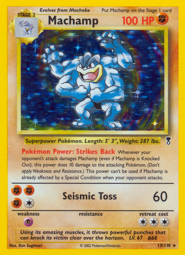 Machamp⁣ - Legendary Collection⁣ (Holo Rare)⁣ [15] English / Poor / Normal