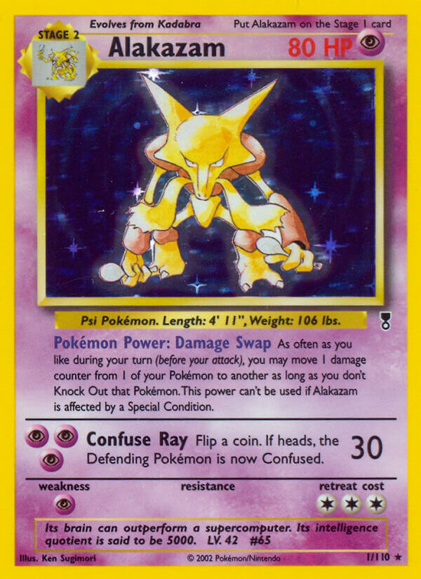 Alakazam⁣ - Legendary Collection⁣ (Holo Rare)⁣ [1] English / Poor / Normal