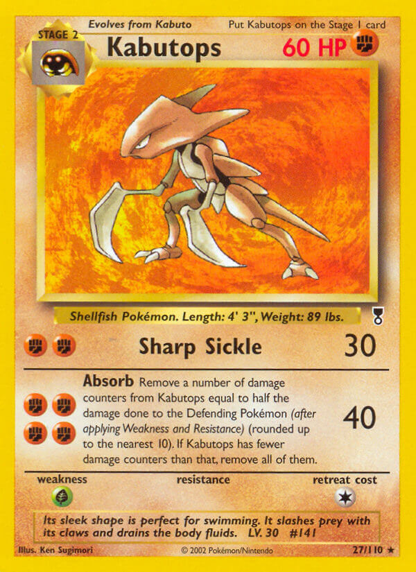 Kabutops⁣ - Legendary Collection⁣ (Rare)⁣ [27] English / Played / Normal