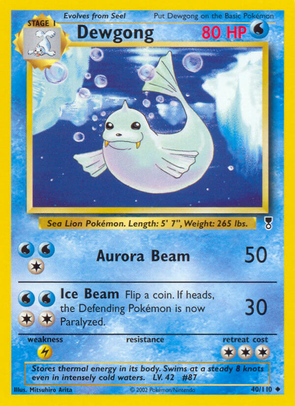 Dewgong⁣ - Legendary Collection⁣ (Uncommon)⁣ [40] English / Poor / Normal