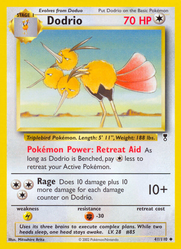 Dodrio⁣ - Legendary Collection⁣ (Uncommon)⁣ [41] English / Near Mint / Reverse-Holo Normal
