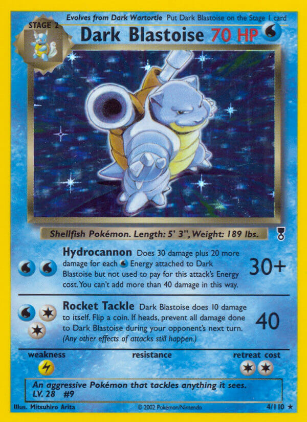 Dark Blastoise⁣ - Legendary Collection⁣ (Holo Rare)⁣ [4] English / Poor / Normal