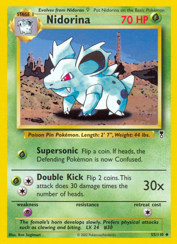Nidorina⁣ - Legendary Collection⁣ (Uncommon)⁣ [55] English / Played / Normal
